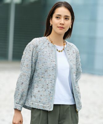 SHIHOさん着用・顔まわり華やか・軽やか】シアースラブジャカード