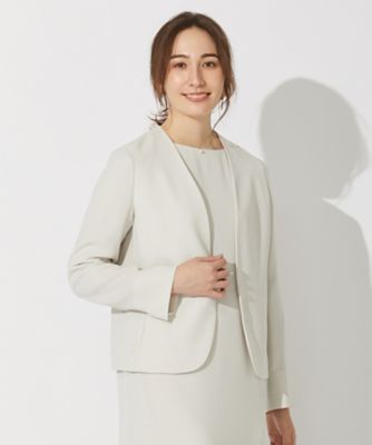 セットアップ可】ダブルクロス ノーカラージャケット