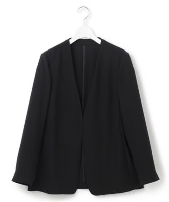 新品 チュウベイ 24SS 洗濯可 ストレッチ ノーカラー ブルゾン M 黒 新品 チュウベイ 24SS 洗濯可 ストレッチ ノーカラー ブルゾン L