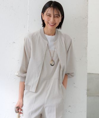CLASSY．6月号掲載／洗える】リネンレーヨンストレッチ