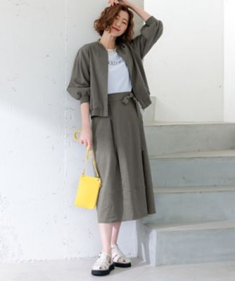 CLASSY．6月号掲載／洗える】リネンレーヨンストレッチ