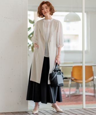 【ＣＬＡＳＳＹ．６月号掲載／洗える】リネンレーヨンストレッチ　ジレ（ＪＫＷＯＣＭ０４０６）