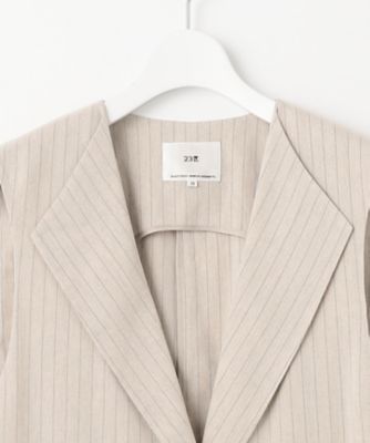 【ＣＬＡＳＳＹ．６月号掲載／洗える】リネンレーヨンストレッチ　ジレ（ＪＫＷＯＣＭ０４０６）