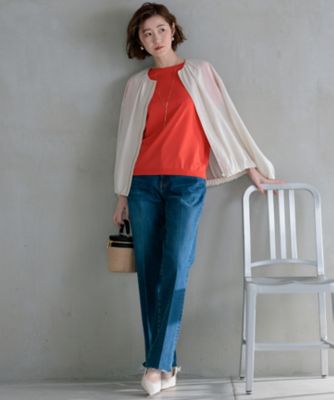 23区 ニジュウサンク シアータンブラー ブルゾン アウター 38 接触冷感／速乾】シアータンブラー ブルゾン