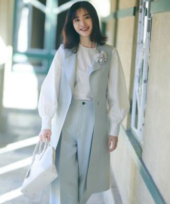 限定アウトレットセール：通販 ハイカウントライトクロス 23区 | ジレ（JKWOCS0204） トップス