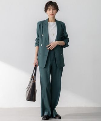 【洗える】リネンレーヨンストレッチ　ダブル　ジャケット（ＪＫＷＯＧＭ０４０４）
