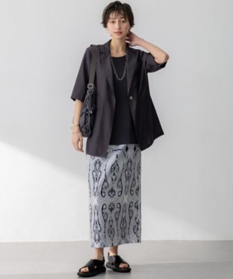 新品 2025SS 23区 ハーフスリーブジャケット Oggi6月号掲載 Oggi6月号掲載/杏さん着用/速乾性/接触冷感】シアータンブラー