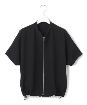 【一部店舗限定／吸水速乾／ＵＶカット／接触冷感】ストレッチジョーゼット　フレンチスリーブ　ブルゾン（ＪＫＷＯＧＭ０８６４）