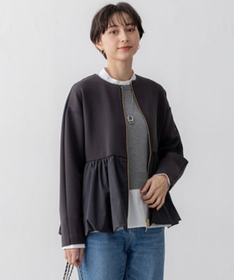 ＜23区 (Women)＞【洗える】コットンエアーバルーン　ライトアウター（ＪＫＷＯＧＳ０２３２）