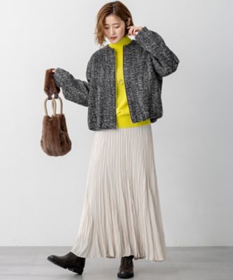 STORY11月掲載】BALLI ヘリンボーンツイード ノーカラー