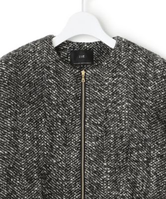 STORY11月掲載】BALLI ヘリンボーンツイード ノーカラー