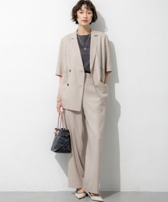 Oggi掲載】リネンライクグロッシー ハーフスリーブ ダブル 