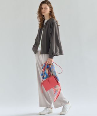美品　ZOY ストレッチタフタ ブルゾン　アウタ　裏地、フード付　サイズ3 ZOY（ゾーイ） ブルゾン アウター WOMENS 撥水コーティングタフタ