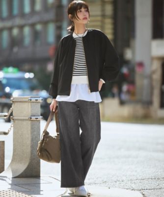 2WAYストレッチタフタ ギャザーブルゾン（JKWOLS0307