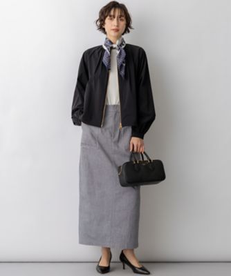 2WAYストレッチタフタ ギャザーブルゾン（JKWOLS0307