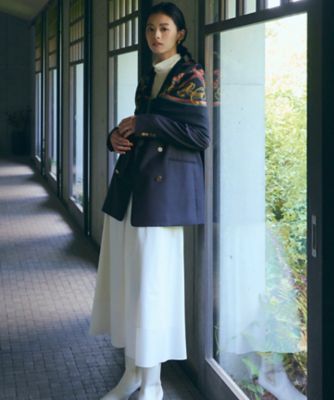 ウーステッドウールツイル 紺ブレ ジャケット