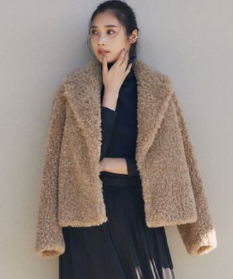 ＜23区 (Women)＞ＥＣＯＰＥＬ　プードルフェイクファー　ジャケット（ＪＫＷＯＳＷ０５１２）
