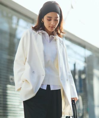 ＜自由区 L (Women/大きいサイズ)＞【洗える】ライトネップツイルジャケット　コート（ＪＫＷＲＧＭ０２０５）