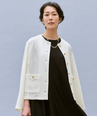 ＜自由区 L (Women/大きいサイズ)＞【カタログ掲載】ライトカラミノーカラー　ジャケット（ＪＫＷＲＬＭ０３０５）