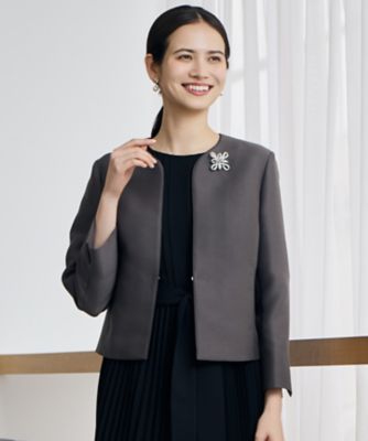 ＜自由区 L (Women/大きいサイズ)＞ライトダブルクロス　ジャケット（ＪＫＷＲＬＭ０４１２）