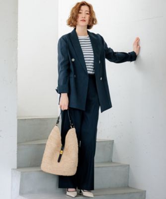 セットアップ対応／洗える】リネンレーヨンストレッチ ダブル