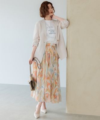 極美品 24SS 23区 シアーマットクロス ジャケット 1B ベージュ