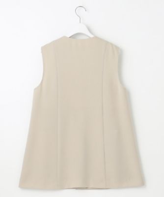 ２３区キューティクルストレッチツイル ジレ 撥水加工／UVカット】キューティクルストレッチツイル ジレ
