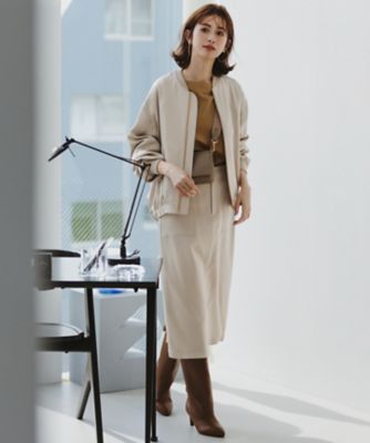 洗える】ドレープサテン MA－1 ブルゾン