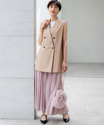 洗える】TWマットクロス テーラード ジレ（JKWSGA0302