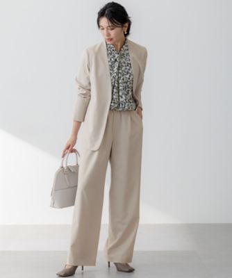 セットアップ対応／洗える】2WAYストレッチツイル ジャケット