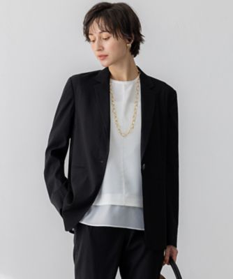 ＜23区 S (Women/小さいサイズ)＞【洗える】リネンレーヨンストレッチ　テーラード　ジャケット（ＪＫＷＳＧＭ０４０３）