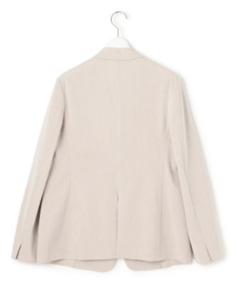 洗える】リネンレーヨンストレッチ テーラード ジャケット