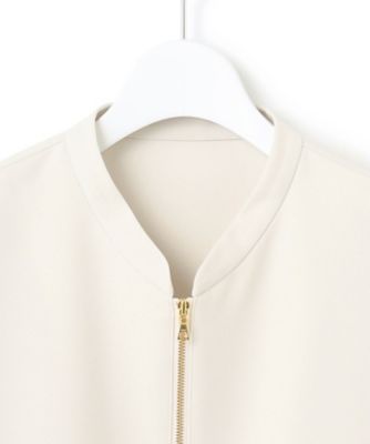 【一部店舗限定／吸水速乾／ＵＶカット／接触冷感】ストレッチジョーゼット　フレンチスリーブ　ブルゾン（ＪＫＷＳＧＭ０８６４）