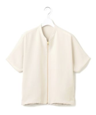 【一部店舗限定／吸水速乾／ＵＶカット／接触冷感】ストレッチジョーゼット　フレンチスリーブ　ブルゾン（ＪＫＷＳＧＭ０８６４）