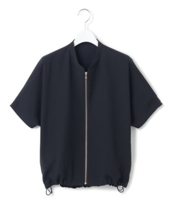 【一部店舗限定／吸水速乾／ＵＶカット／接触冷感】ストレッチジョーゼット　フレンチスリーブ　ブルゾン（ＪＫＷＳＧＭ０８６４）