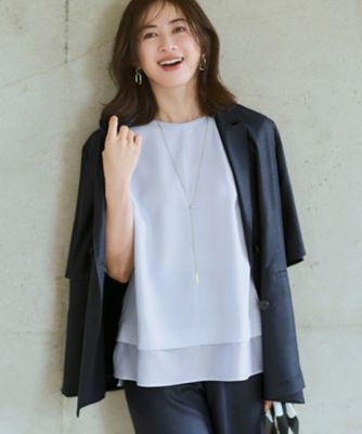 Oggi掲載】リネンライクグロッシー ハーフスリーブ ダブル