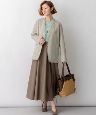 DIESEL M-LYNE フリンジ ジャケット コート リネンライクブッチャー フリンジノーカラージャケット
