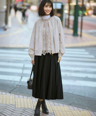 2WAYストレッチタフタ ギャザーブルゾン（JKWSLS0307