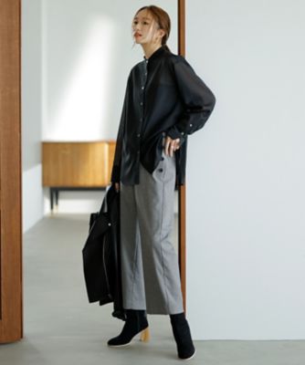 極美品 23区 蛯原友里さん着用 22AW ラムレザー ライダース ジャケット 蛯原友里さん着用】ラムレザー ライダース ジャケット