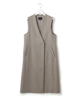 【ＣＬＡＳＳＹ．１月号掲載】ウールライクカルゼ　ロング　ジレ（ＪＫＷＳＮＷ０４２６）