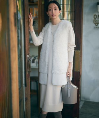 ECOPEL カーリーファーコンビ ジレ（JKWSSA0206