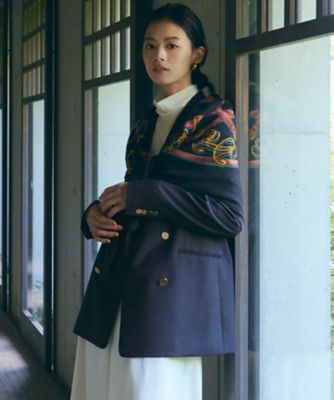 ＜23区 S (Women/小さいサイズ)＞ウーステッドウールツイル　紺ブレ　ジャケット（ＪＫＷＳＳＡ０３０３）