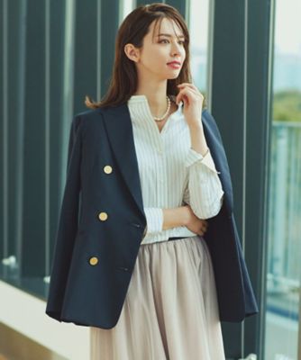 ＜23区 S (Women/小さいサイズ)＞ＴＷ　ギャバジン　紺ブレ　ジャケット（ＪＫＷＳＳＳ０２１１）
