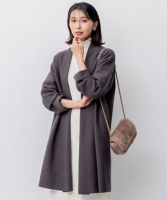 ＜23区 S (Women/小さいサイズ)＞コンプレストパイル　コーディガン（ＪＫＷＳＳＷ０４３３）