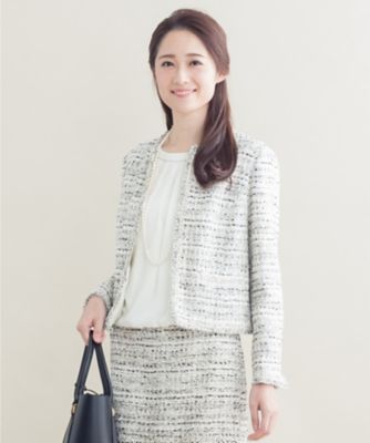 人気のファッショントレンド 元のファンシー ツイード ジャケット