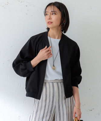 ＊新品＊23区リネンレーヨンストレッチ ブルゾン 洗える】リネンレーヨンストレッチ ブルゾン / 23区 L