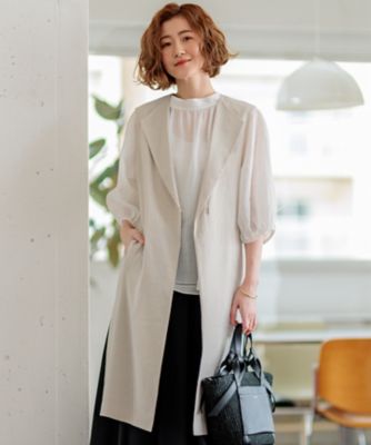 【ＣＬＡＳＳＹ．６月号掲載／洗える】リネンレーヨンストレッチ　ジレ（ＪＫＷＷＣＭ０４０６）