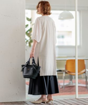 【ＣＬＡＳＳＹ．６月号掲載／洗える】リネンレーヨンストレッチ　ジレ（ＪＫＷＷＣＭ０４０６）