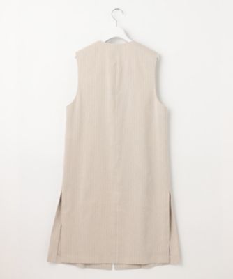 【ＣＬＡＳＳＹ．６月号掲載／洗える】リネンレーヨンストレッチ　ジレ（ＪＫＷＷＣＭ０４０６）