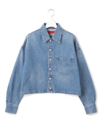 春秋対応♥可愛いクロップドデニムジャケット/追跡有 ZARA ZARA(ザラ) ジップアップ クロップド デニムジャケット